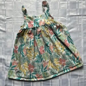 Tommy Bahama Floral Loose Fit Frill Strap Sun Dress